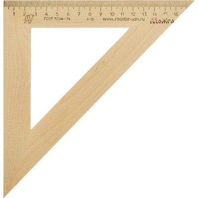 Треугольник деревянный 18см.Можга